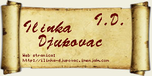 Ilinka Đupovac vizit kartica